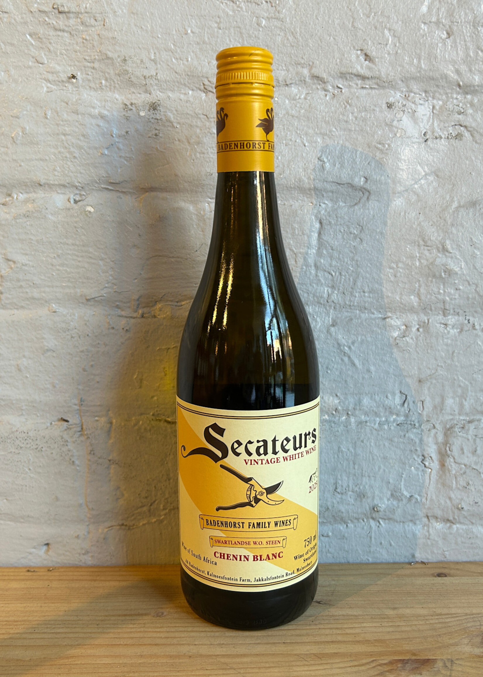 Wine 2025 A.A. Badenhorst Secateurs Chenin Blanc - Swartland, South Africa (750ml)