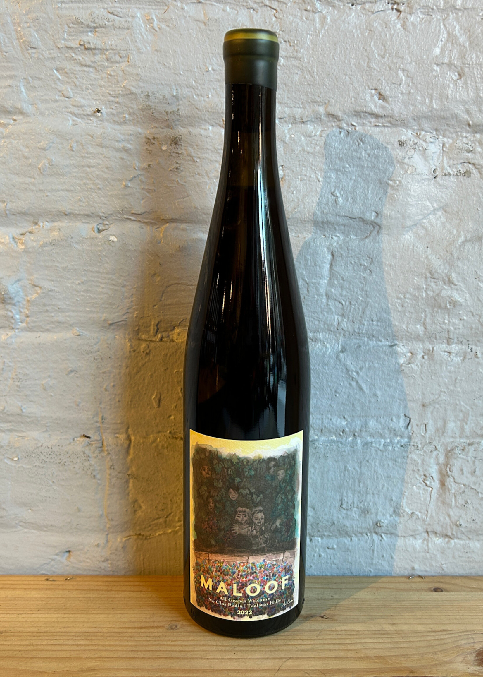 Wine 2022 Maloof All Grapes Welcome No Clos Radio Tualatin Hills - Willamette Valley, Oregon (750ml)