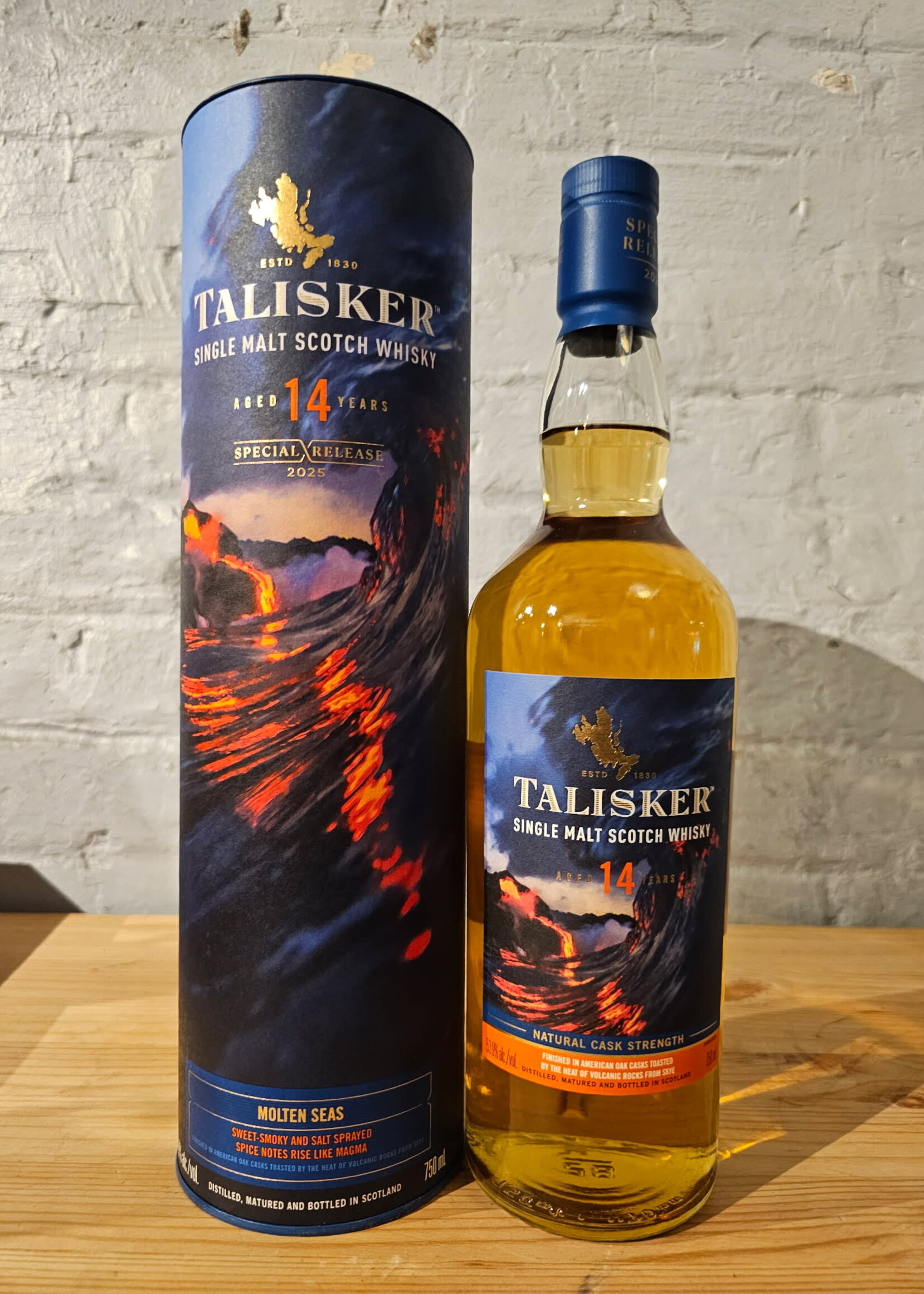Talisker 14yr Single Malt Scotch Molten Seas Natural Cask Strength - Isle of Skye, Scotland (750ml)