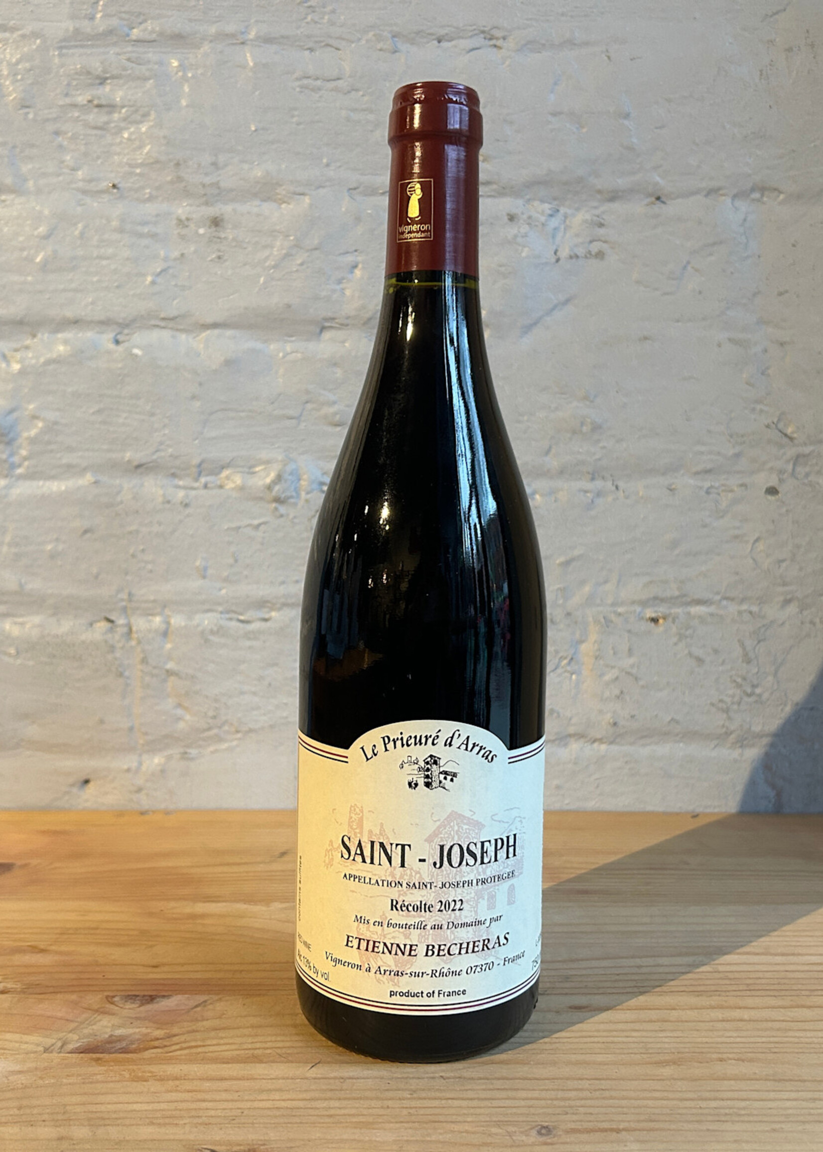 Wine 2022 Etienne Becheras Le Prieuré d'Arras Saint-Joseph - Rhone Valley, France (750ml)
