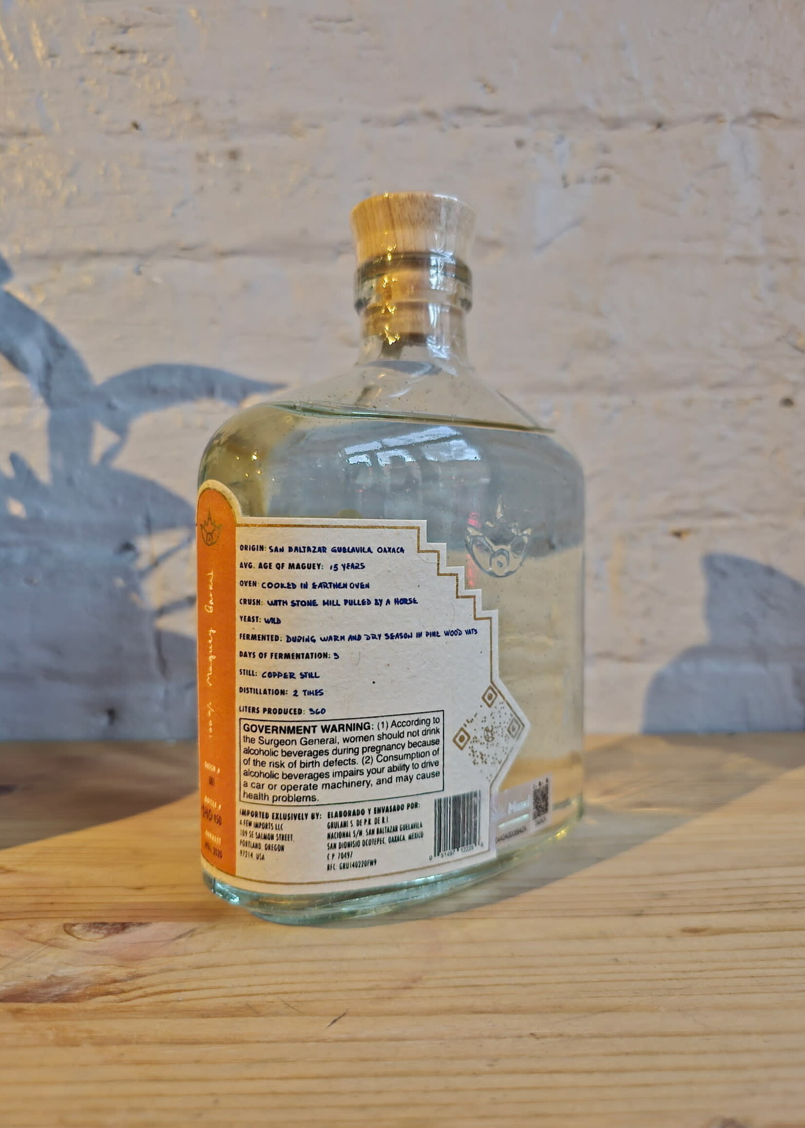 Grulani Barril Mezcal - San Baltazar Guelavila, Oaxaca, Mexico (750ml)