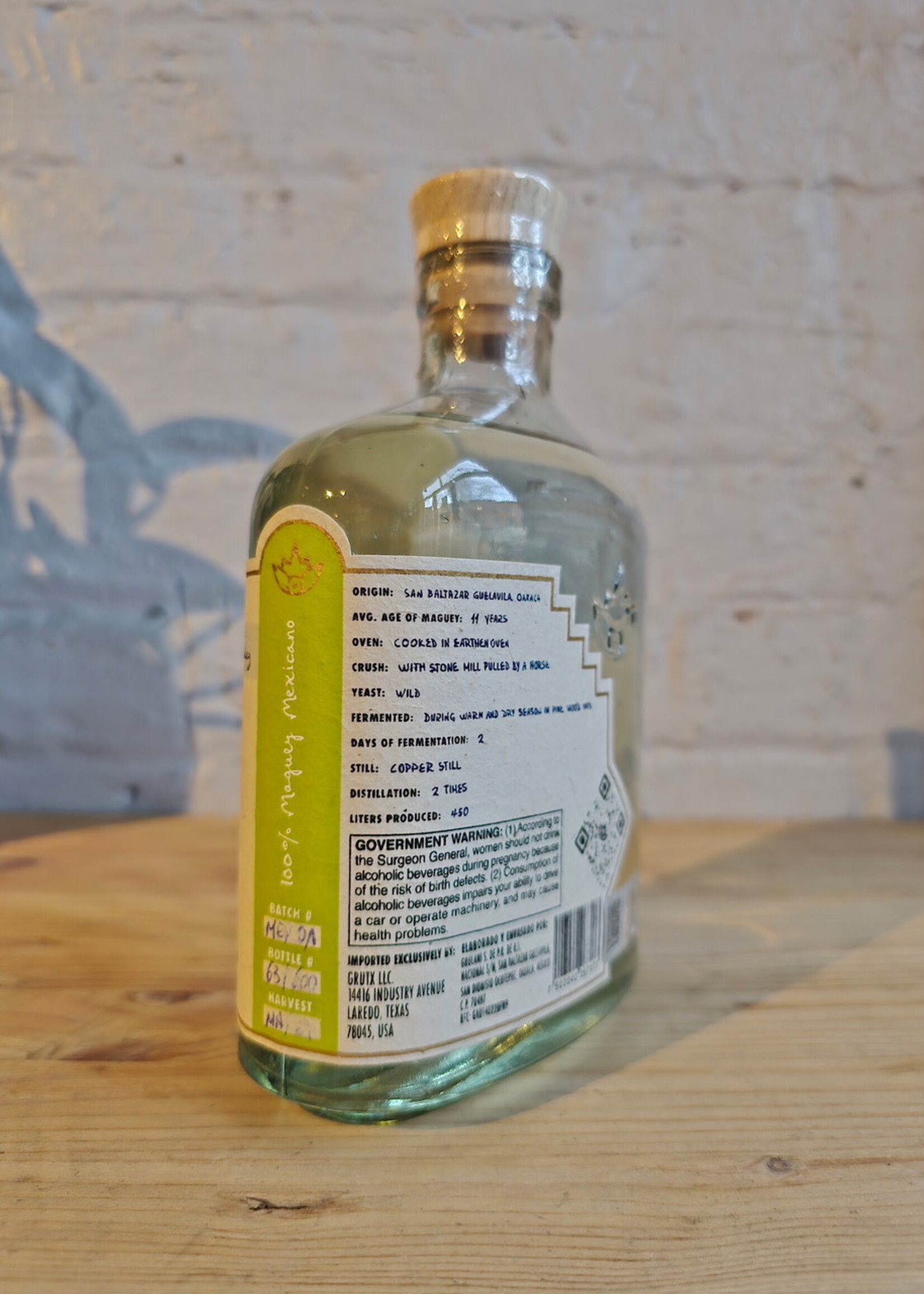 Grulani Mexicano Mezcal - San Baltazar Guelavila, Oaxaca, Mexico (750ml)