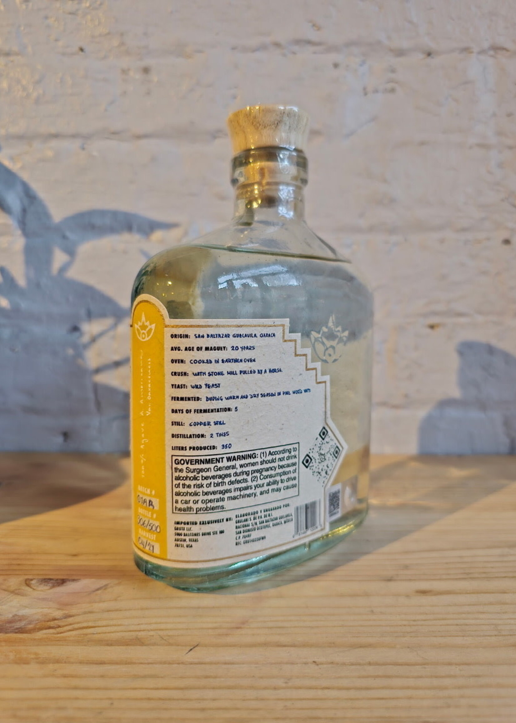 Grulani Arroqueño Mezcal  - San Baltazar Guelavila, Oaxaca, Mexico (750ml)