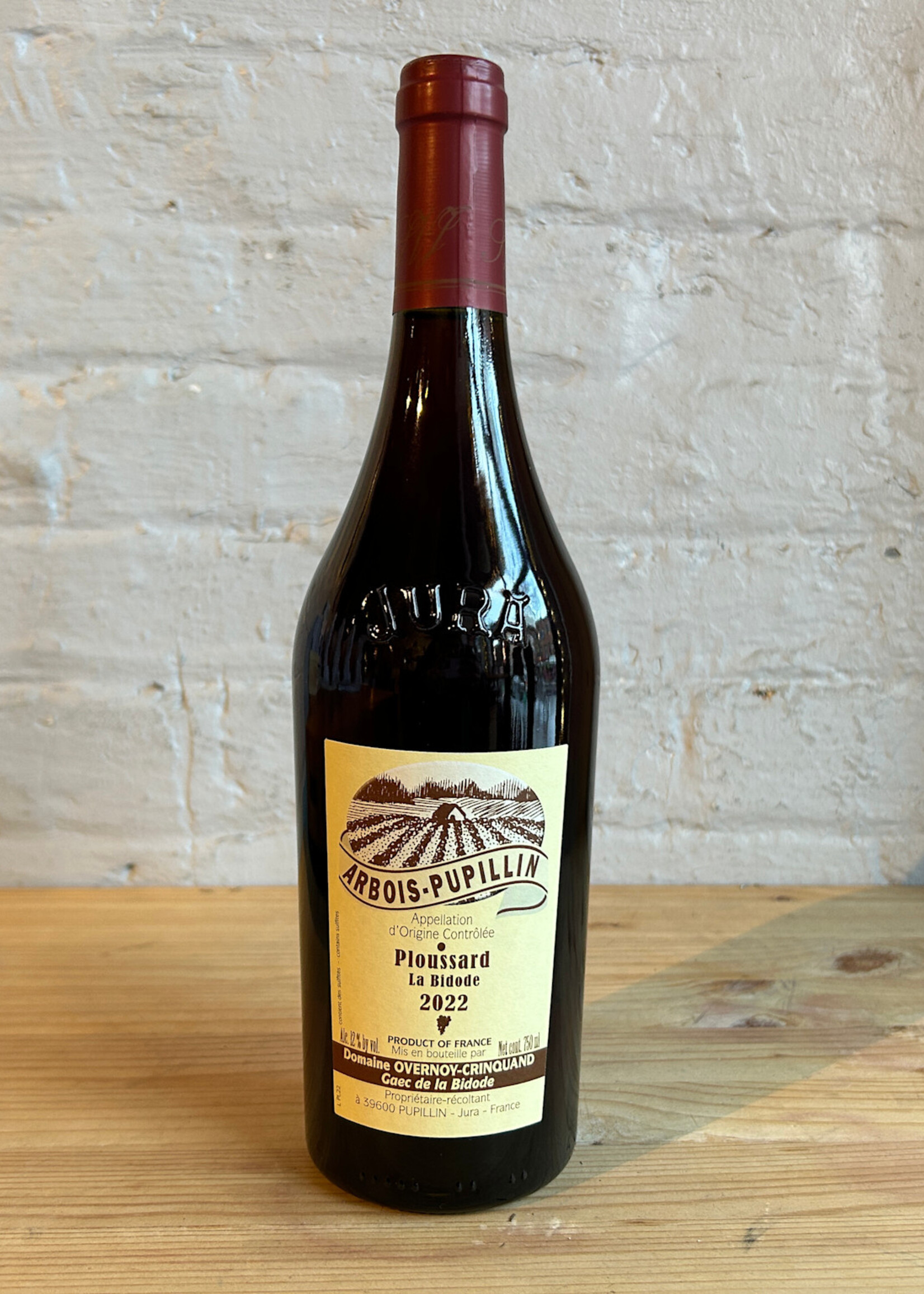 Wine 2022 Domaine Overnoy-Crinquand Arbois-Pupillin Ploussard La Bidode - Jura, France (750ml)