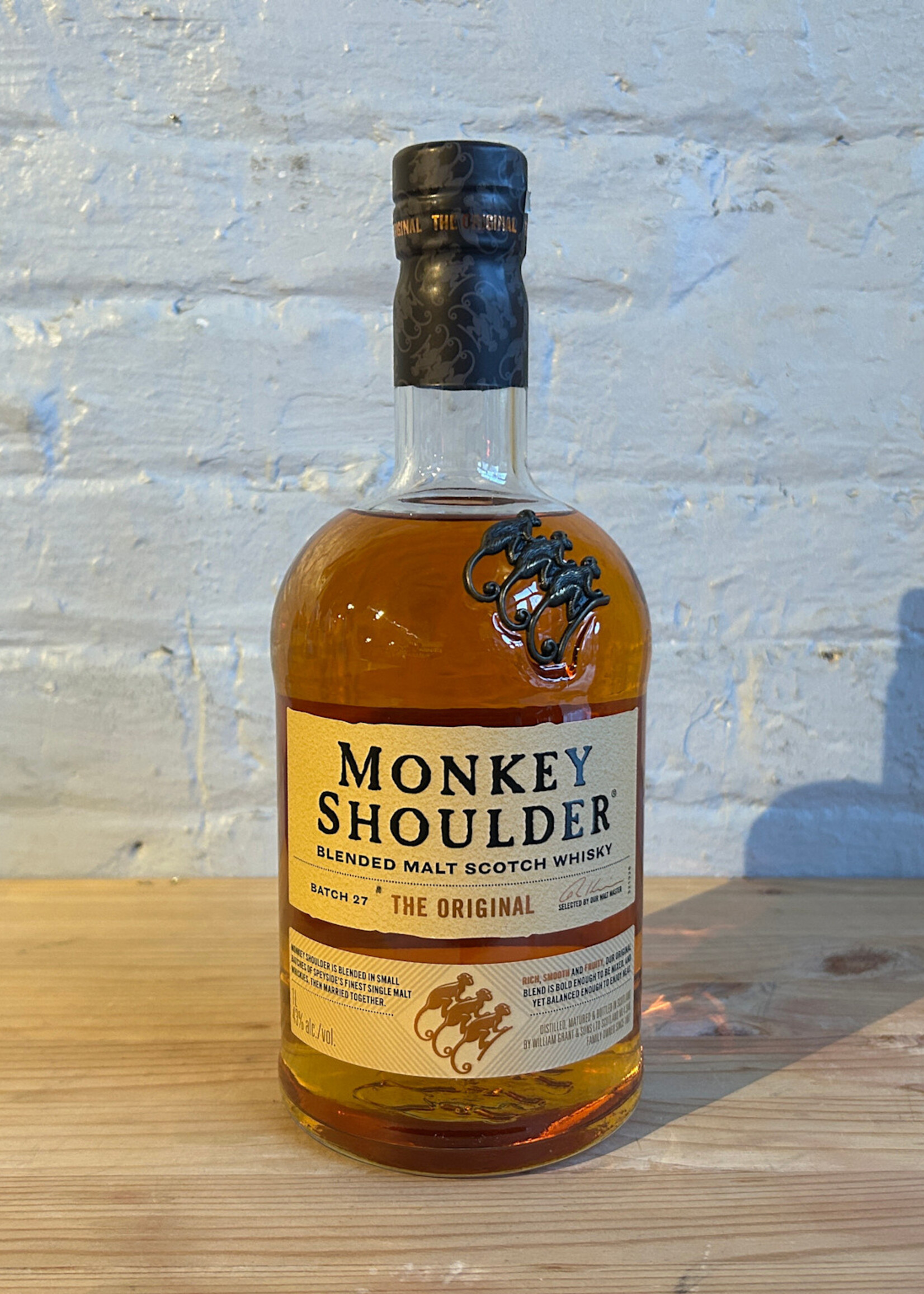 Monkey Shoulder Blended Malt Scotch Whisky - Scotland (1Ltr)