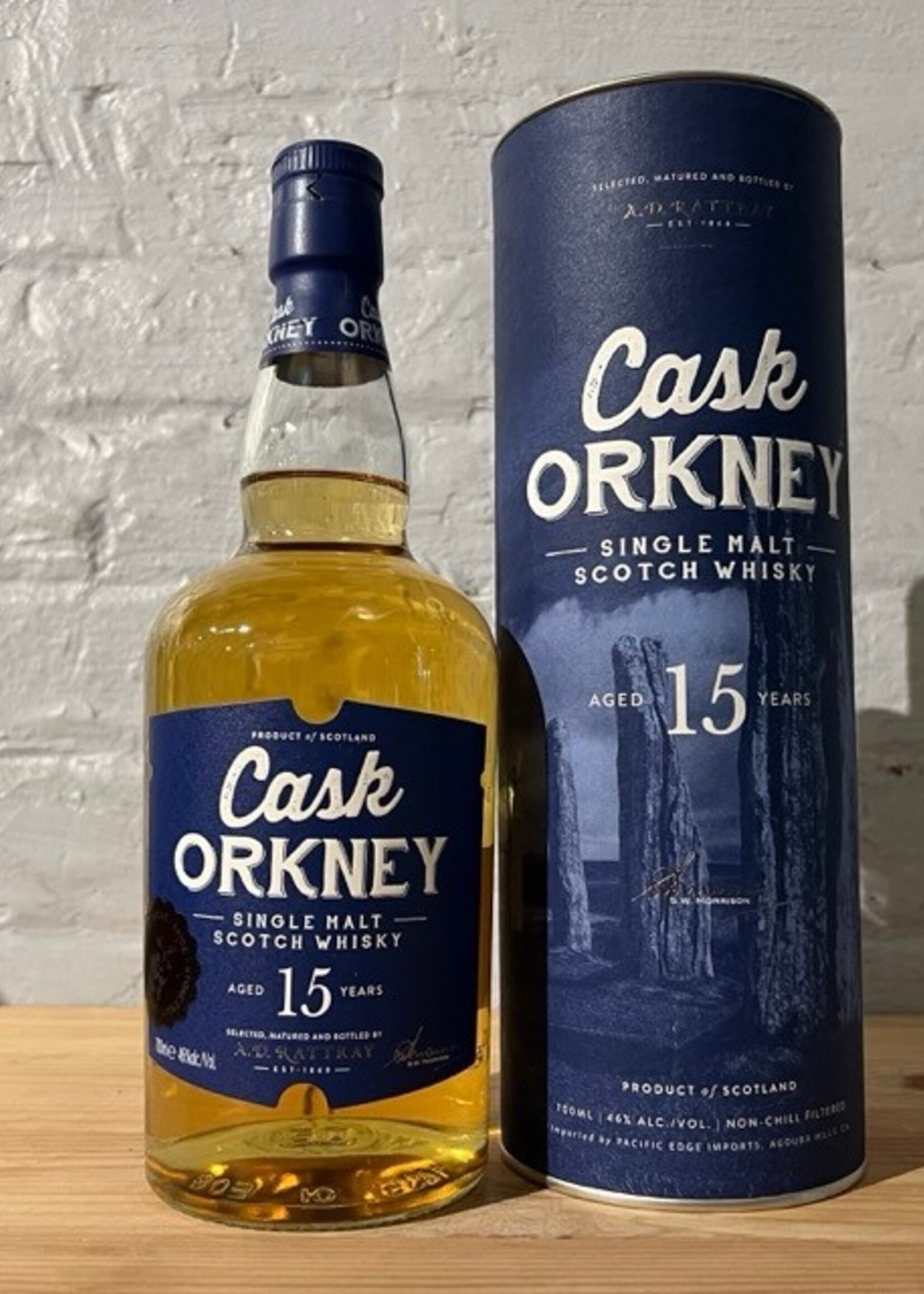 A.D. Rattray Cask Orkney 15yr Single Malt Scotch hisky - Orkney, Scotland (700ml)