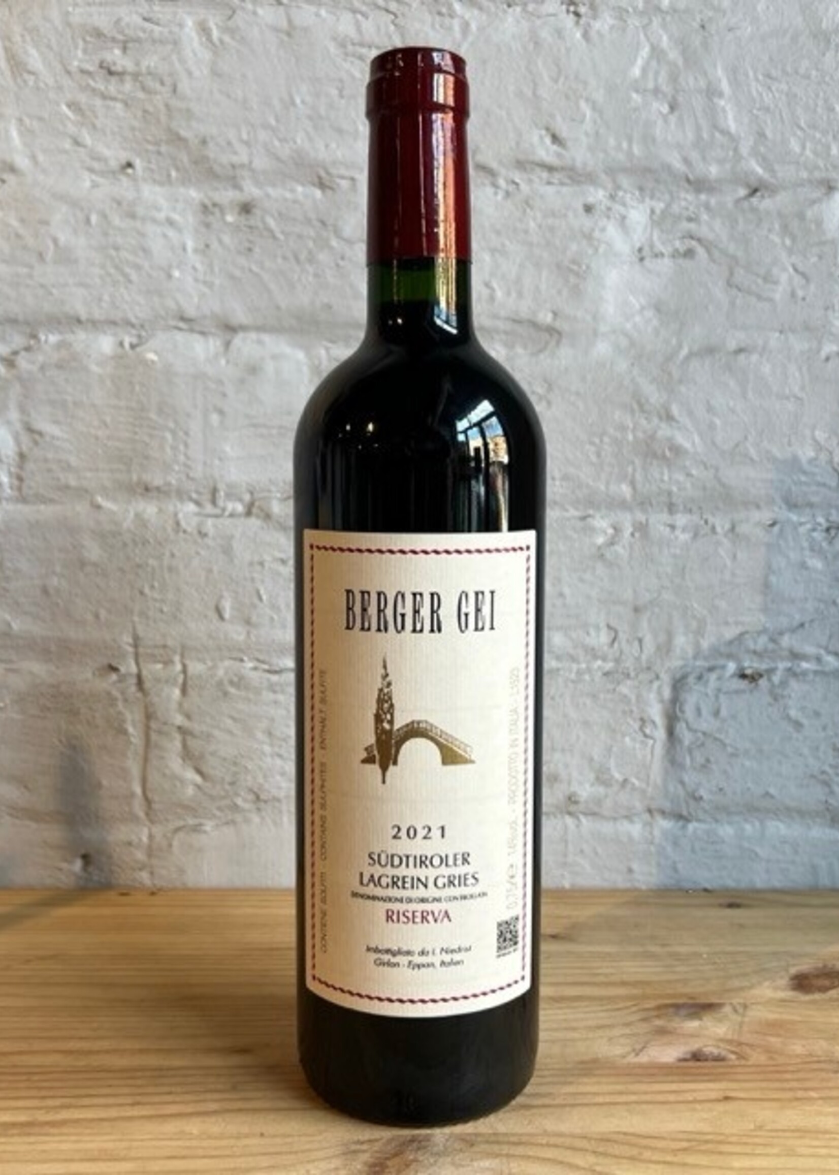 Wine 2021 Ignaz Niedrist Berger Gei Lagrein Gries Riserva Südtiroler - Alto Adige, Italy (750ml)
