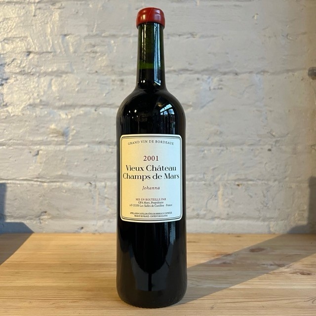 Wine 2001 Vieux Chateau Champs de Mars Johanna Cotes de Castillon