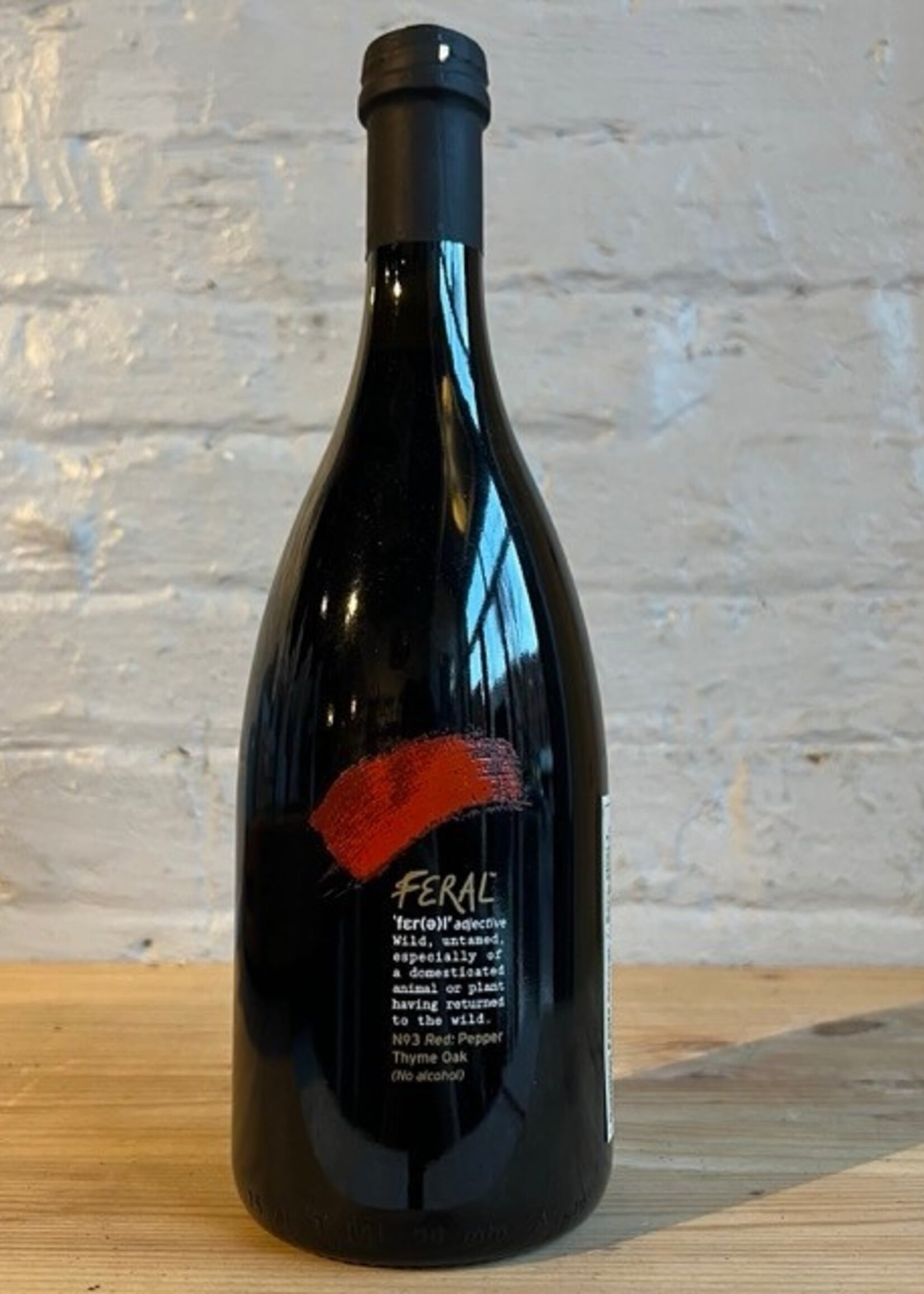 Wine FERAL No. 3 Red Beet, Black Pepper, Thyme - Alcohol Free - Trentino-Alto Adige, Italy (750ml)