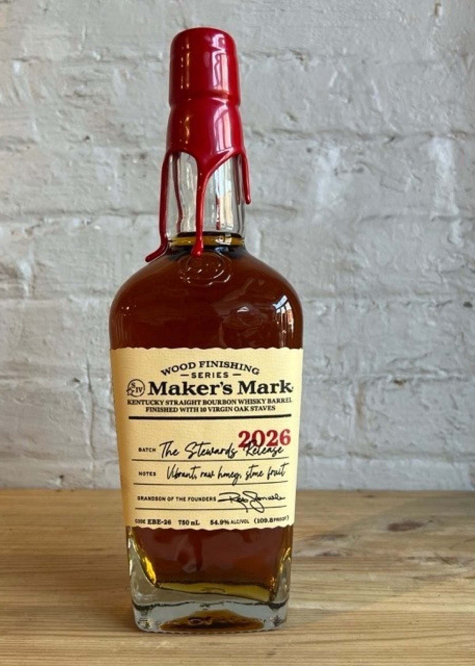 Maker's Mark Straight Bourbon Wood Finishing Series The Stewards Release 109.8 - Kentucky (750ml)