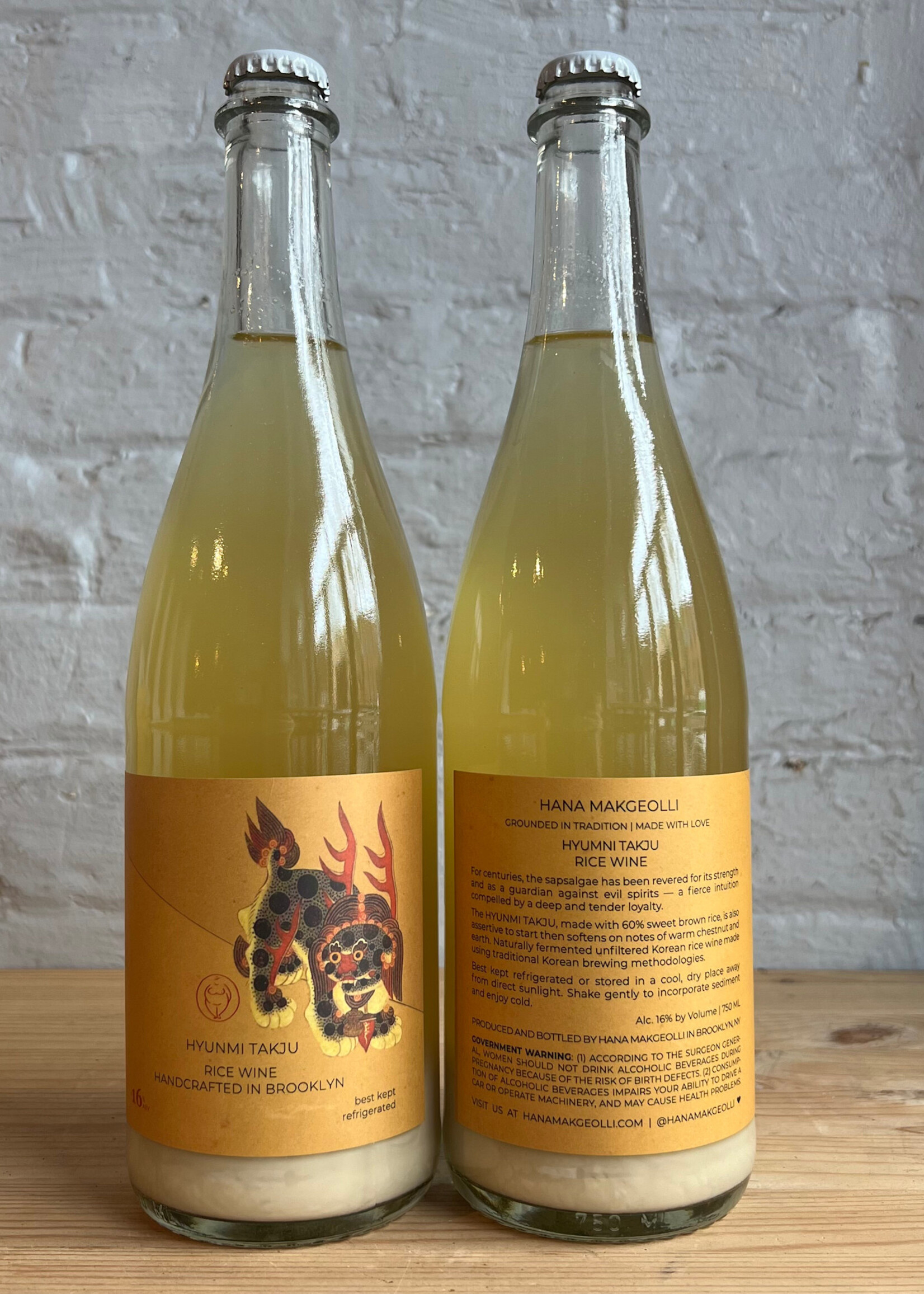 Sake & Shochu Hana Makgeolli Hyunmi Takju - Brooklyn, NY (750ml)