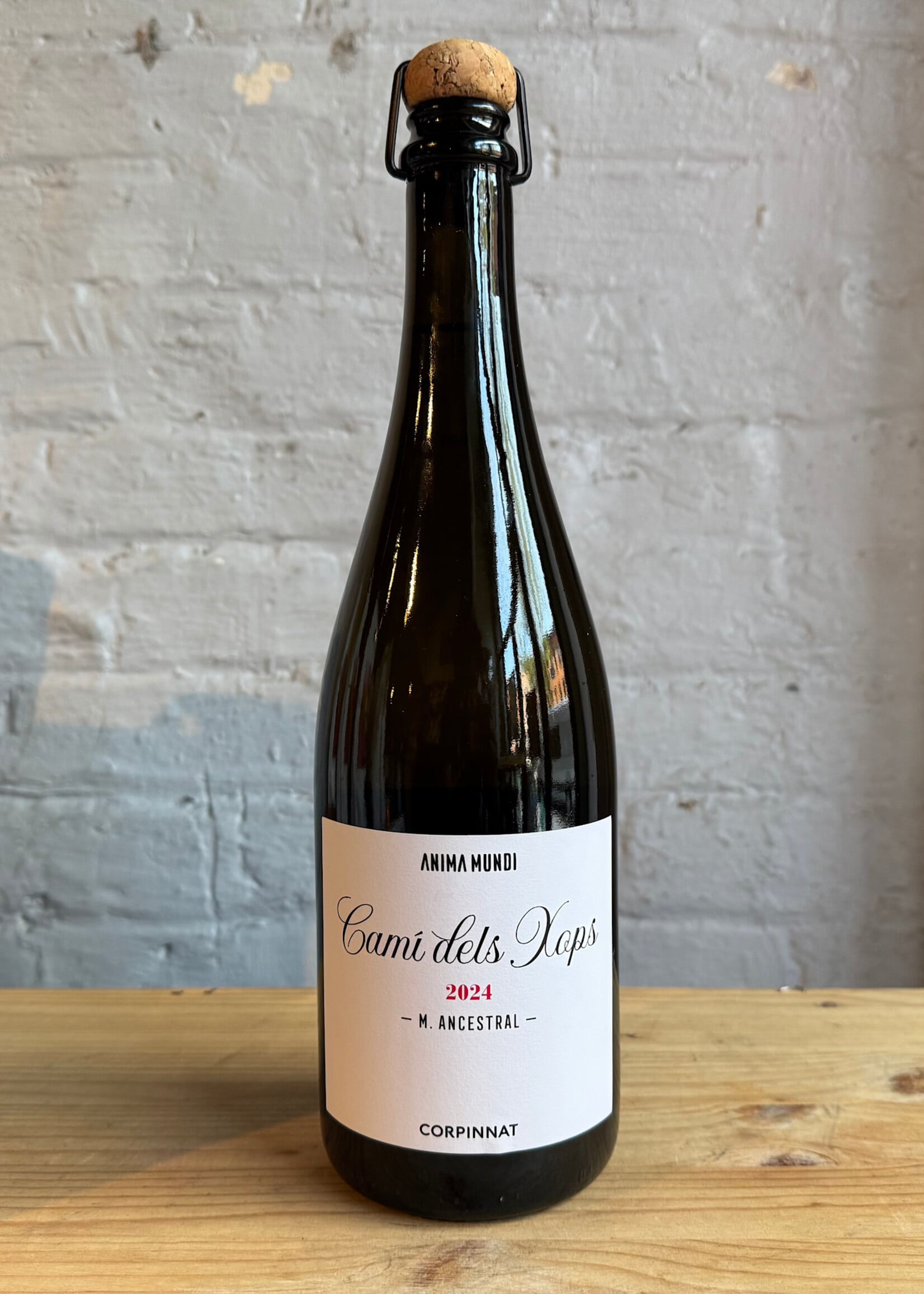 Wine 2024 Anima Mundi Cami dels Xops Método Ancestral Brut Nature - Corpinnat, Catalonia, Spain (750ml)