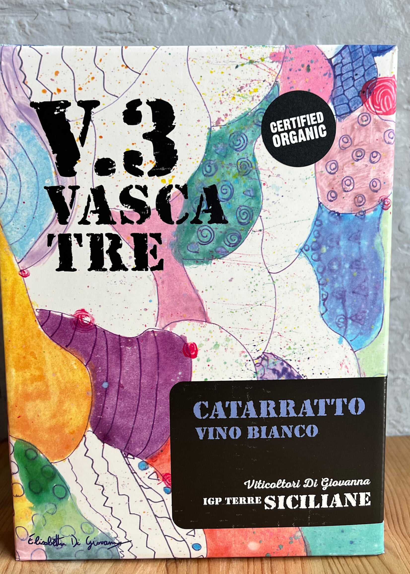 Wine 2025 Vasca V.3 Tre Catarratto - Sicily, Italy (3ltr Bag-in-Box)