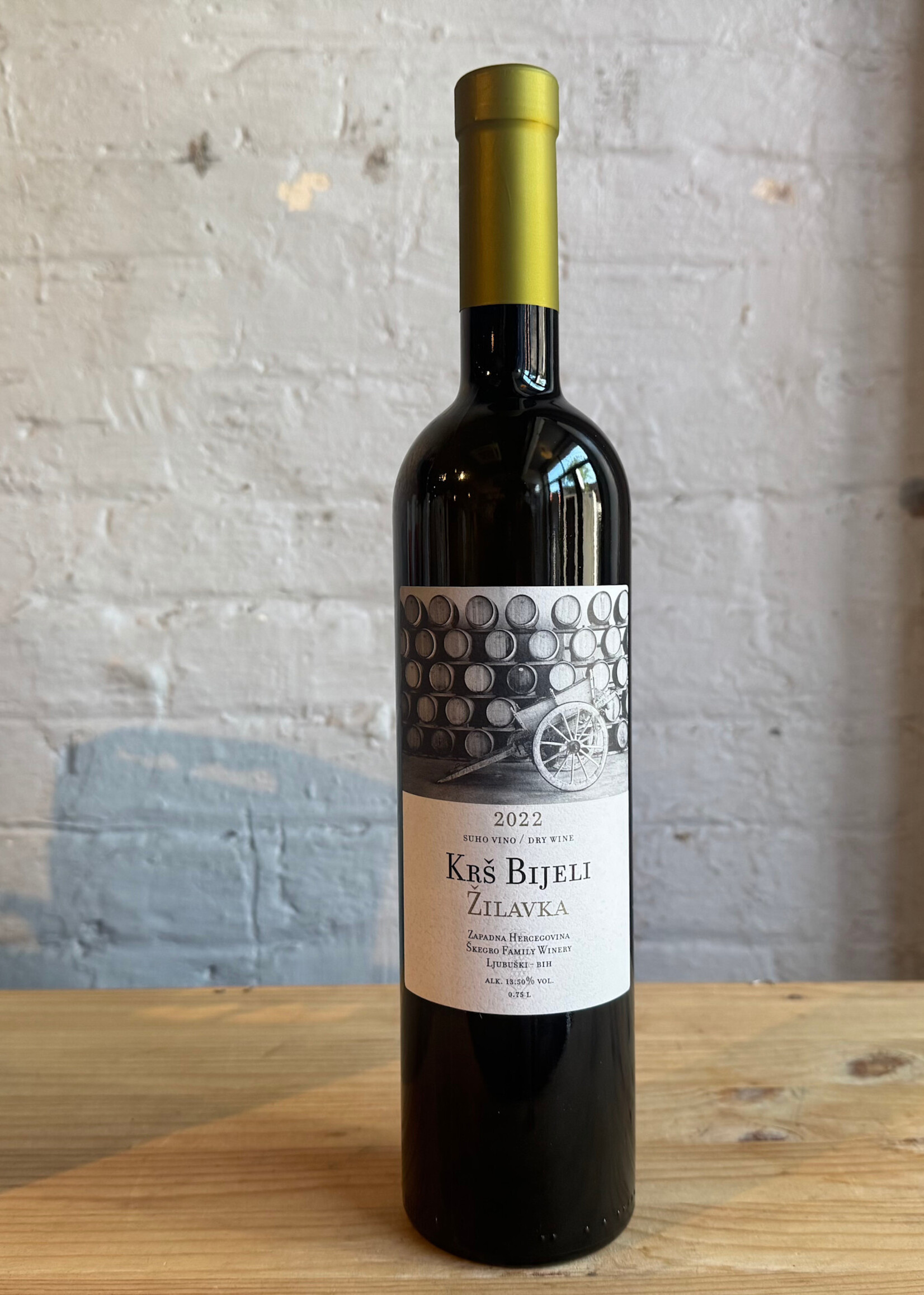 Wine 2022 Krš Bijeli Žilavka - Zapadna, Bosnia-Herzegovina (750ml)