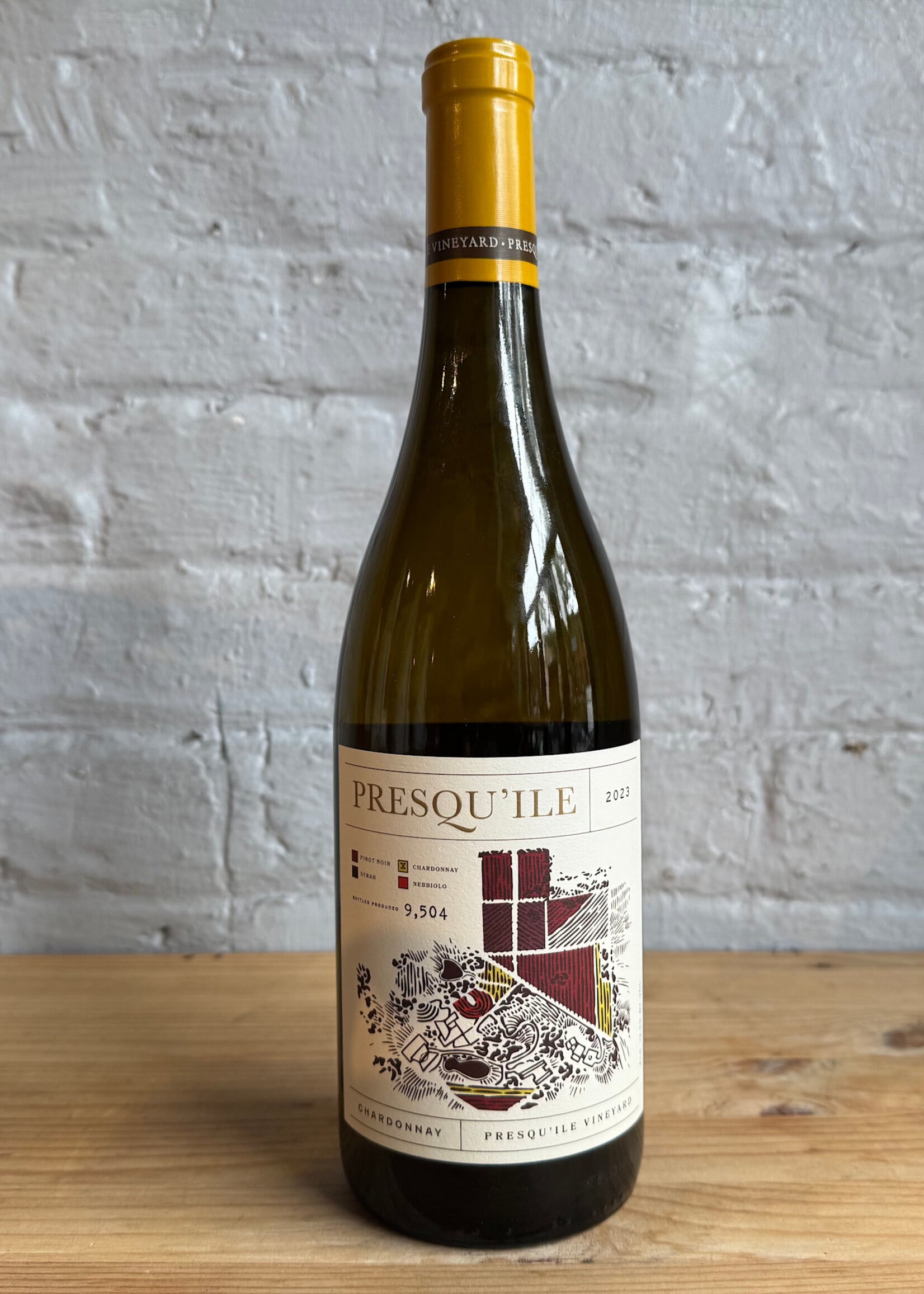 Wine 2023 Presqu'ile Chardonnay Presqu-Ile Vineyard - Santa Maria Valley, Central Coast, CA (750ml)