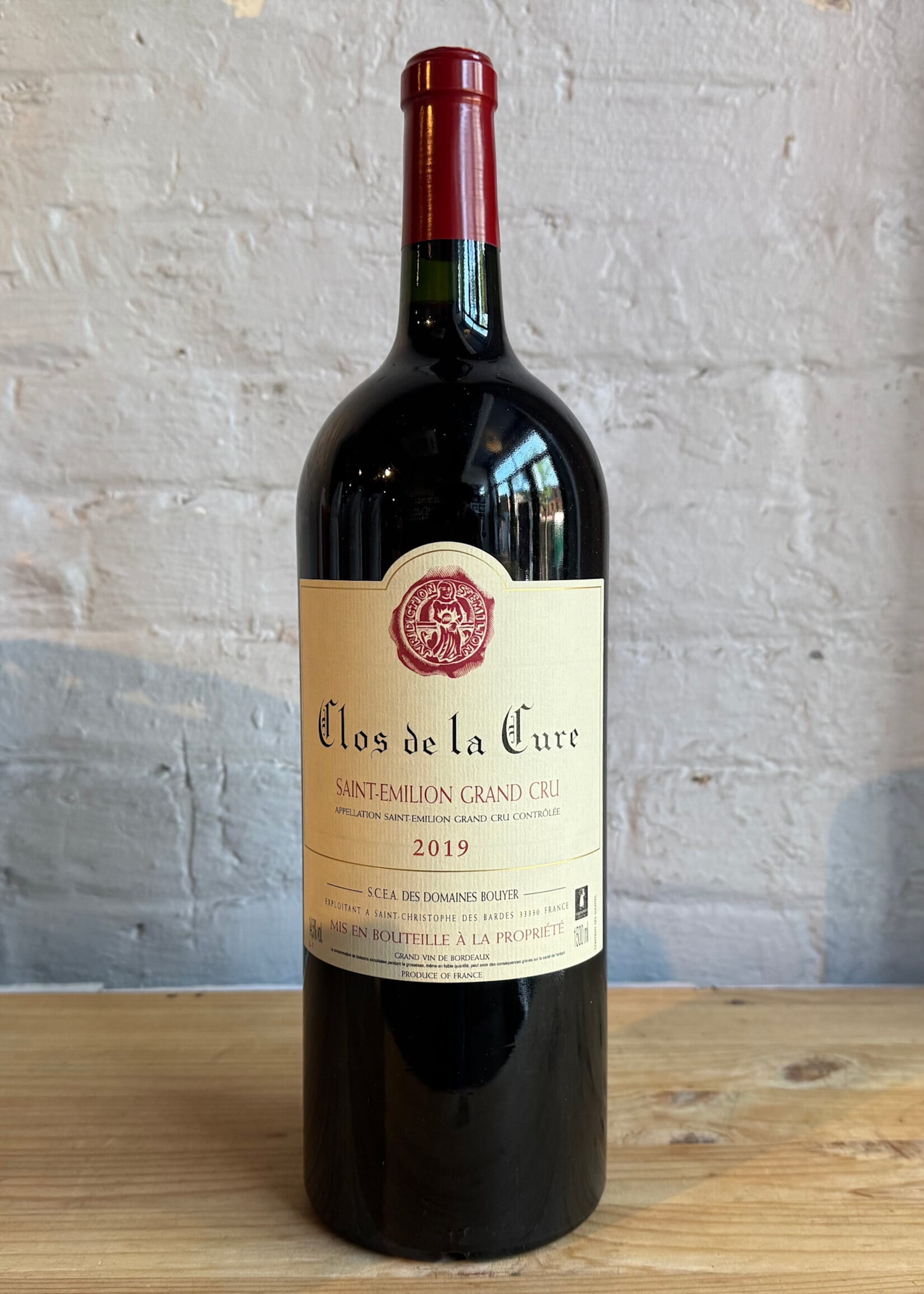 Wine 2019 Clos de la Cure Saint-Emilion Grand Cru - Bordeaux, France (1.5ltr Magnum)