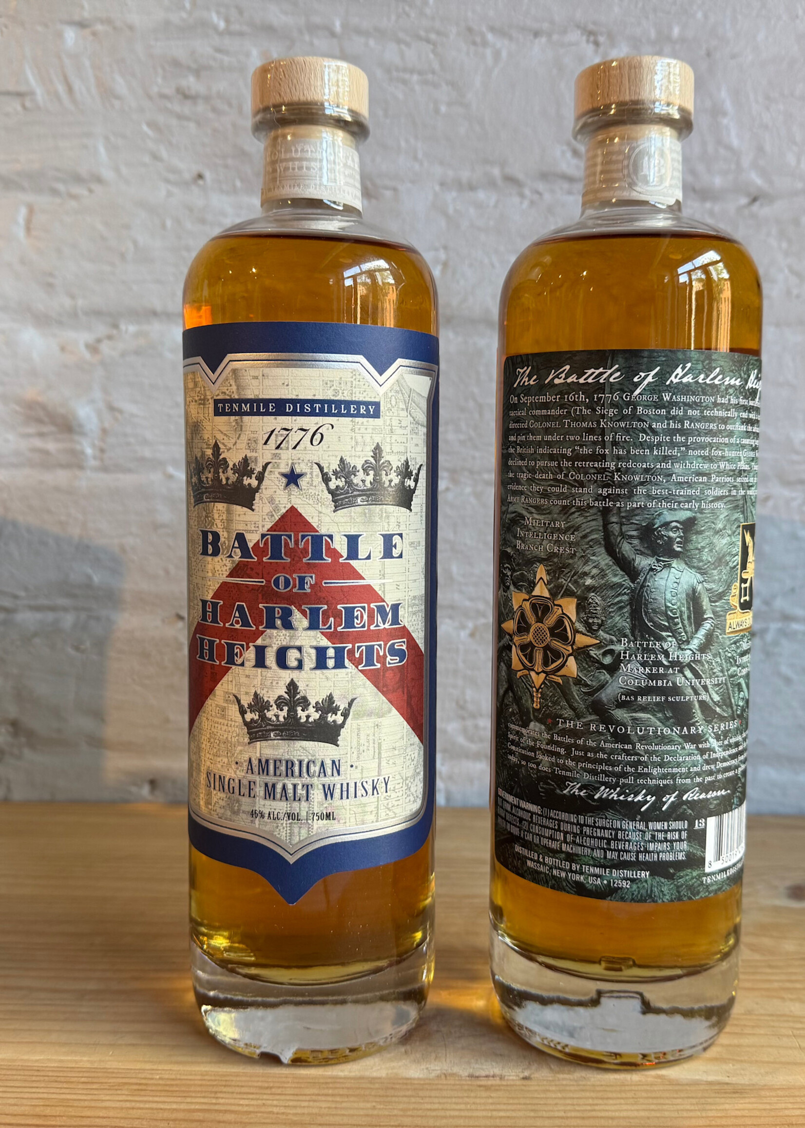 Tenmile Distillery Battle of Harlem Heights American Single Malt Whiskey - Wassaic, NY (750ml)
