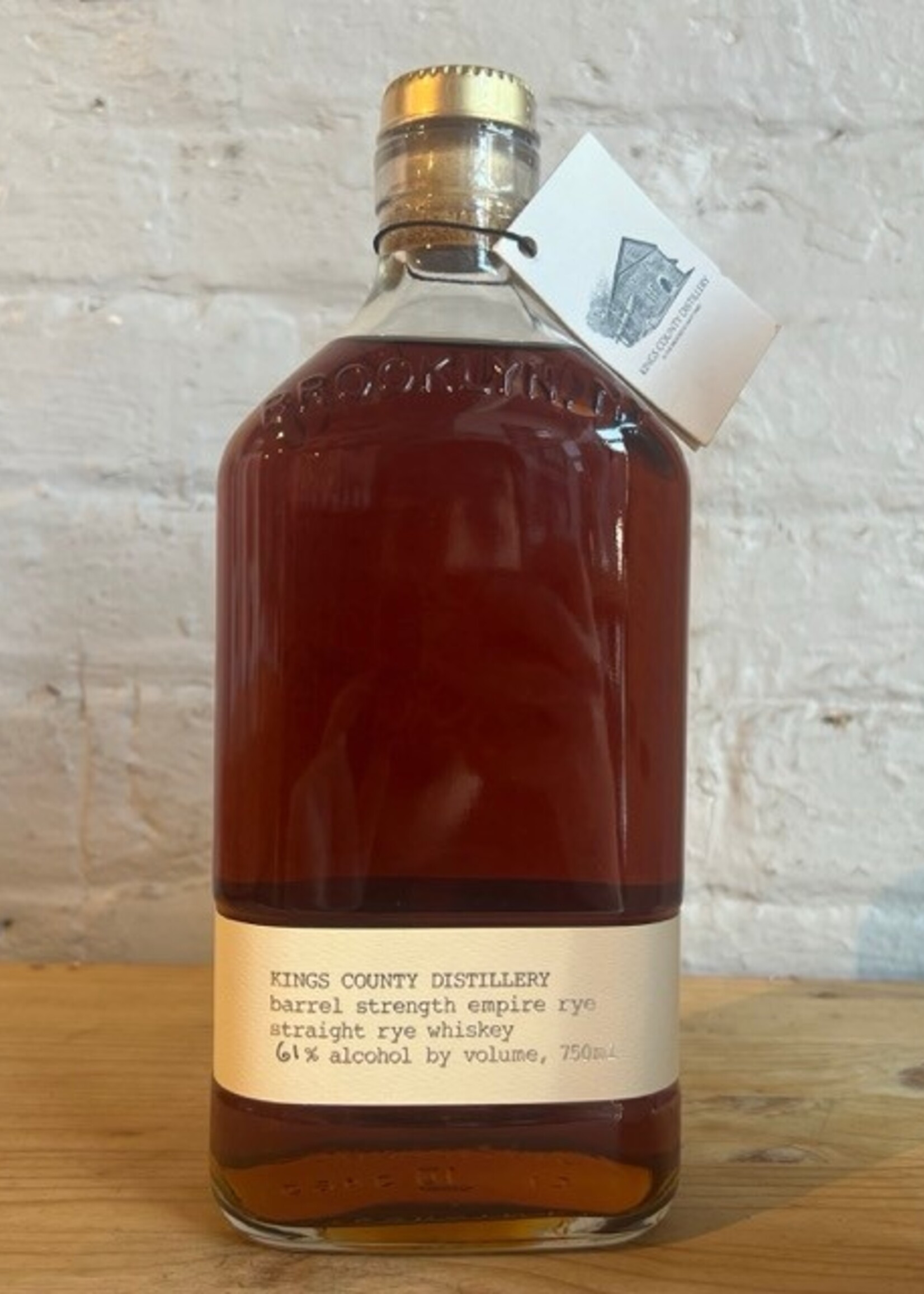 Kings County Distillery Barrel Strength Empire Straight Rye Whiskey - Brooklyn, NY (750ml)