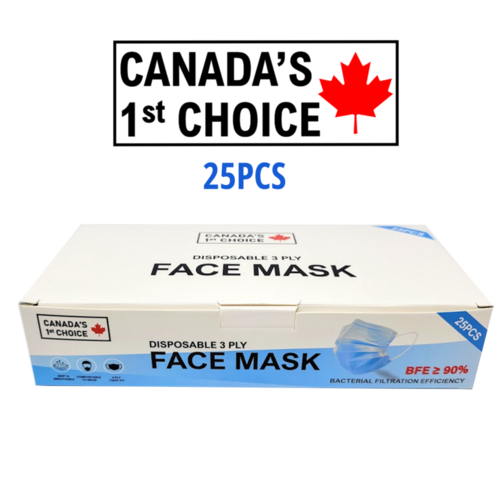 CANADA'S 1st CHOICE - FACE MASKS (25PCS)
