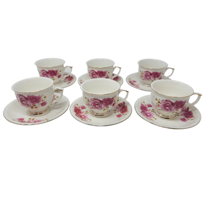 12Pcs Tea Set- Floral