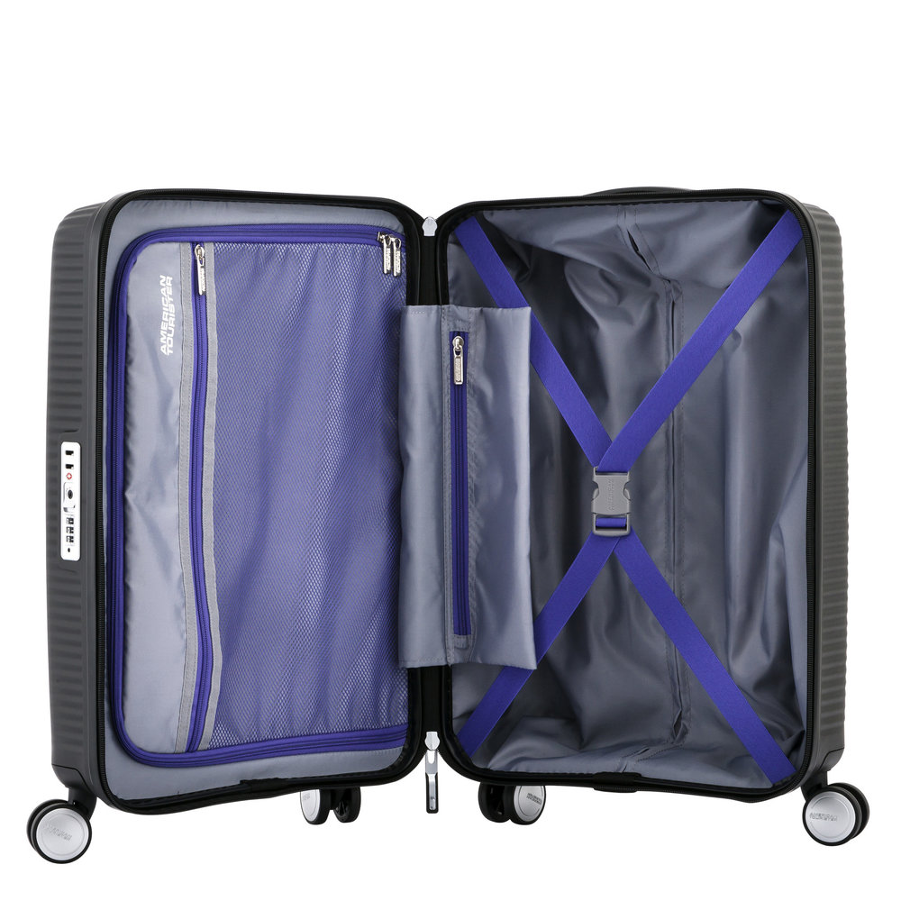 AMERICAN TOURISTER *American Tourister Curio Spinner Carry-On Luggage/ Colour: Bass Black