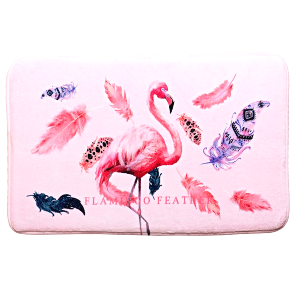 Bath Mat - Flamingo (Size: 45x75cm)