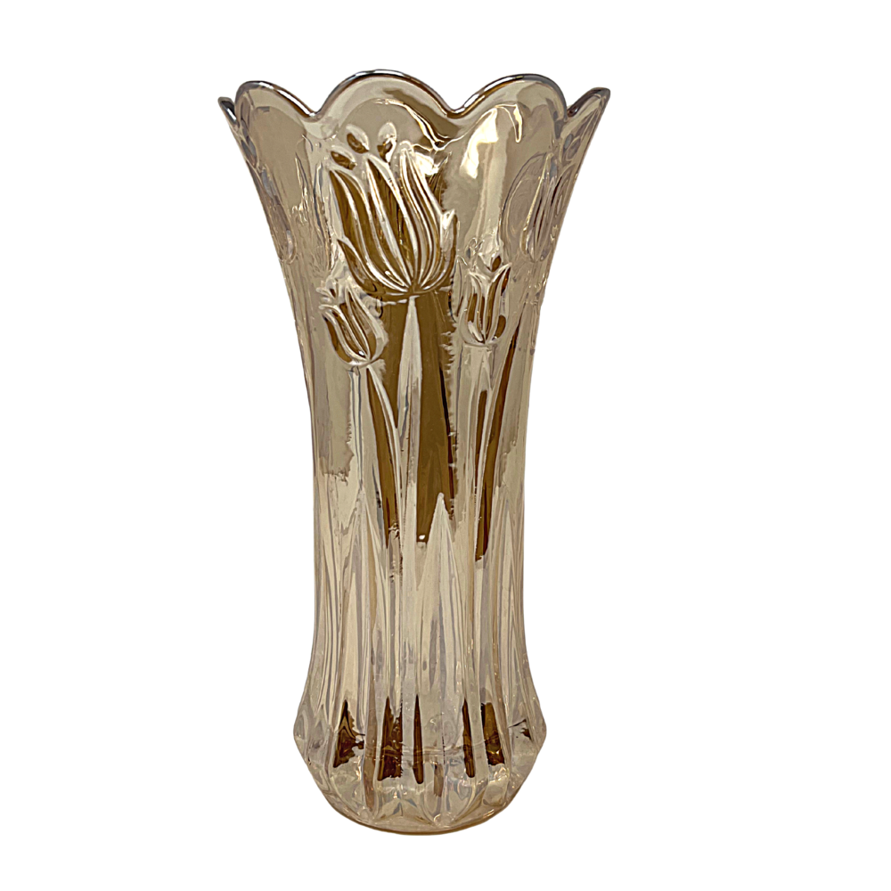 Pigmented Glass Vase - Gold