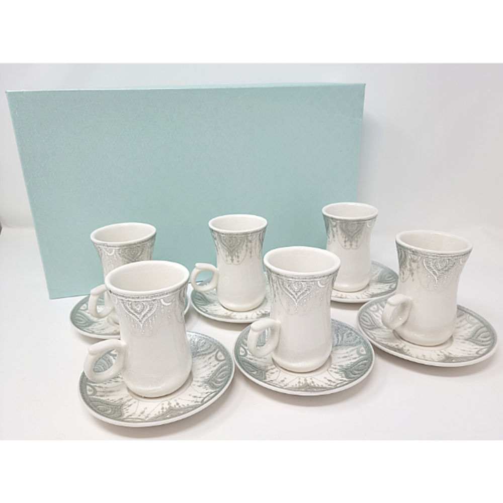 12Pcs Arabic Style Ceramic Tea Set