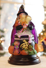 Old World Christmas Witch with Cauldron Light