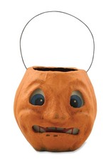 Scary Vintage Pumpkin Bucket