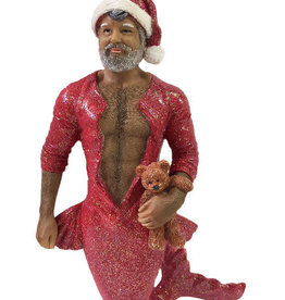 Bedtime Santa Merman Ornament