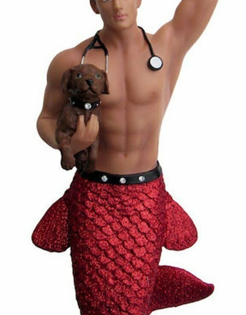 Dr. Pet-A-Vet Merman Ornament