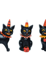 Resin Black Cat Jack Collector Trio