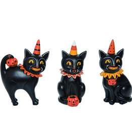 Resin Black Cat Jack Collector Trio