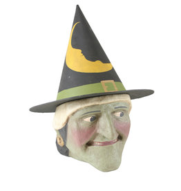 WITCH CANDY BUCKET-LARGE GREEN