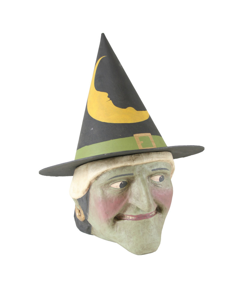 WITCH CANDY BUCKET-LARGE GREEN