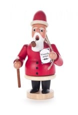 Smoker Santa with Woode Sack Red