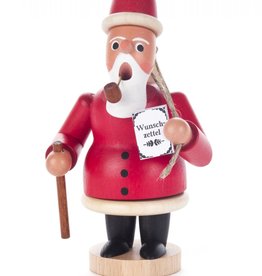 Smoker Santa with Woode Sack Red