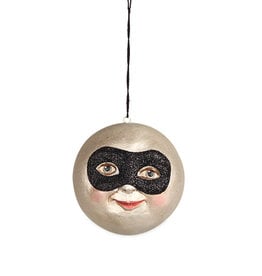 masked moon ornament