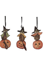 halloween owl dummy board ornament