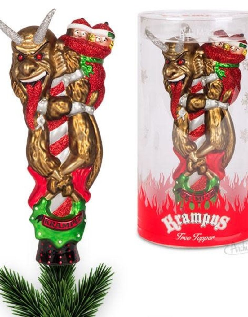 Krampus Glass Tree Topper