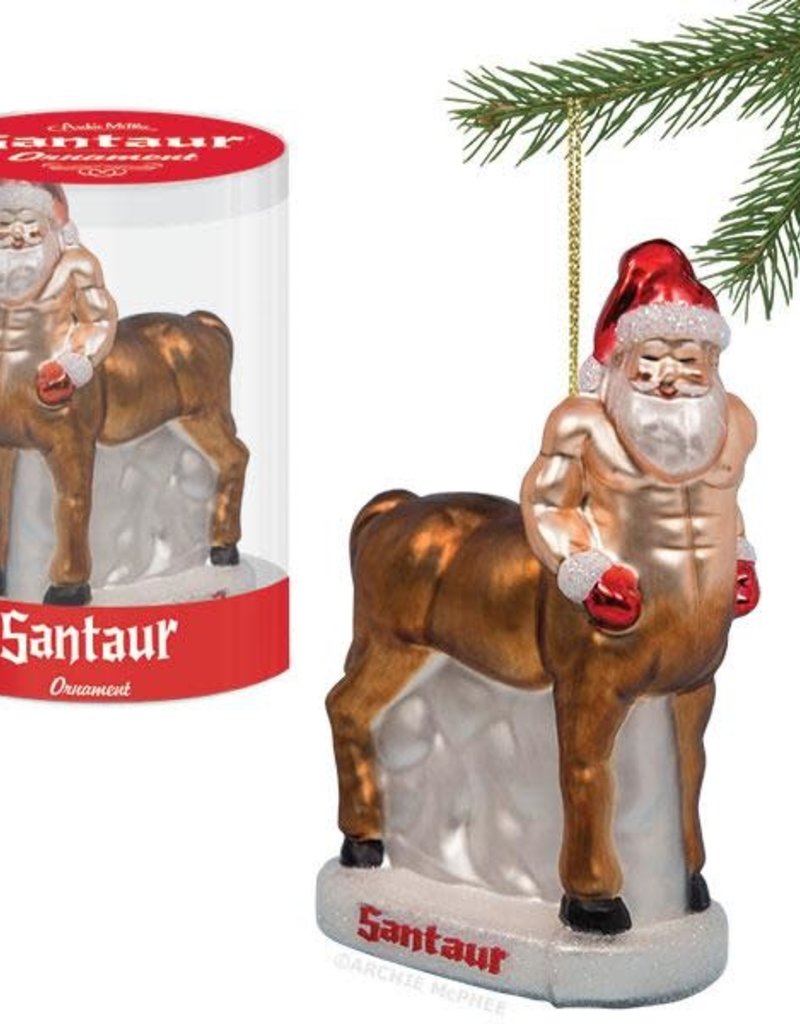 Santaur Glass Ornament