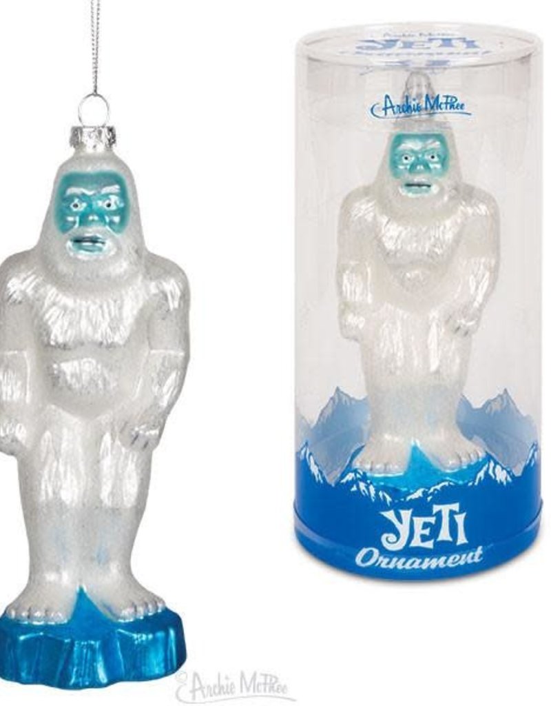 Yeti Glass Ornament
