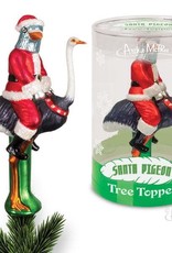 Santa Pigeon Tree Topper