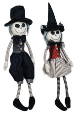 Transpac Plush Vintage Skeleton Shelf Sitter