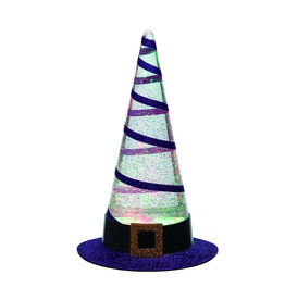 Transpac Light Up Swirling Glitter Witch Hat