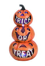 Transpac Res Light Up Trick Or Treat Stack