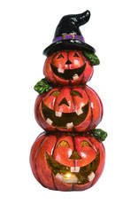 Transpac MGO Light Up Jack-O-Lantern Stack