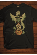 Halloween Character Totem Pole Tee w/ Ghost