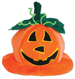 Plush Jack-O-Lantern Hat